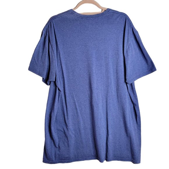 Super Mario Bros Arcade Game Blue Gray Graphic Tee Men Size XL - Picture 2 of 5